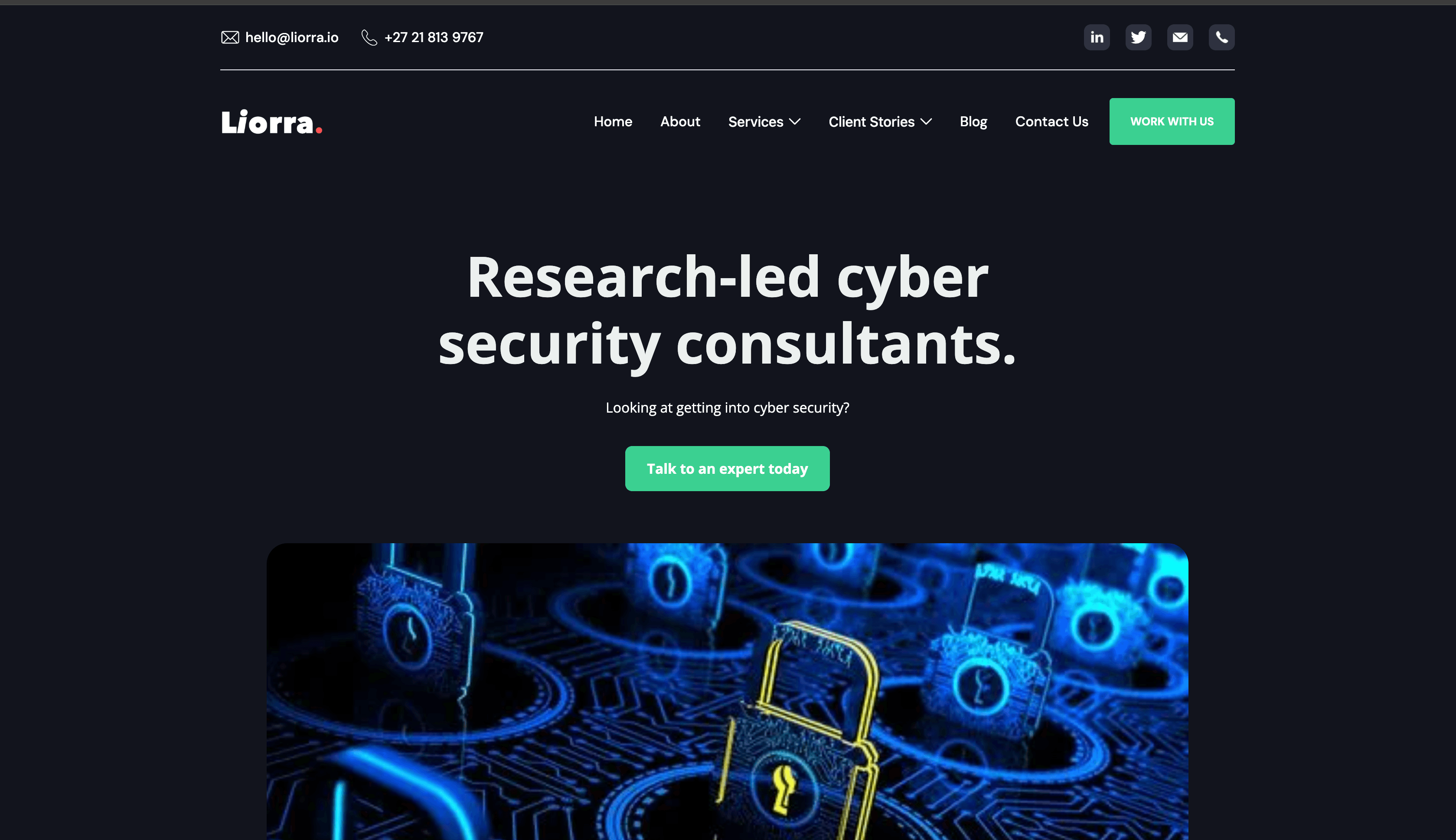 Liorra - Cybersecurity Solutions Platform